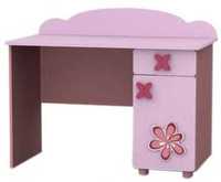 Przepiękne różowe biurko CALINECZKA z półką !!!