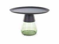 Nowoczesna ława TIFFANY B black/green