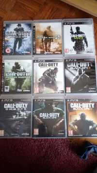 Colecção/lote 9 jogos Call of Duty ps3