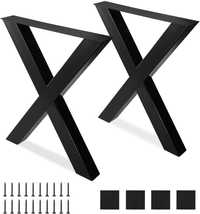 nogi metalowe do stołu BELECT 2 szt czarne wymiary 71x61