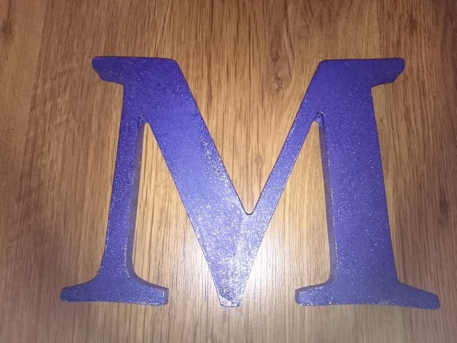 Zestaw liter 3D "M & J" 20 cm Drewno