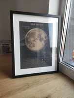 Plakat A3 astronomiczny księżyc moon astral