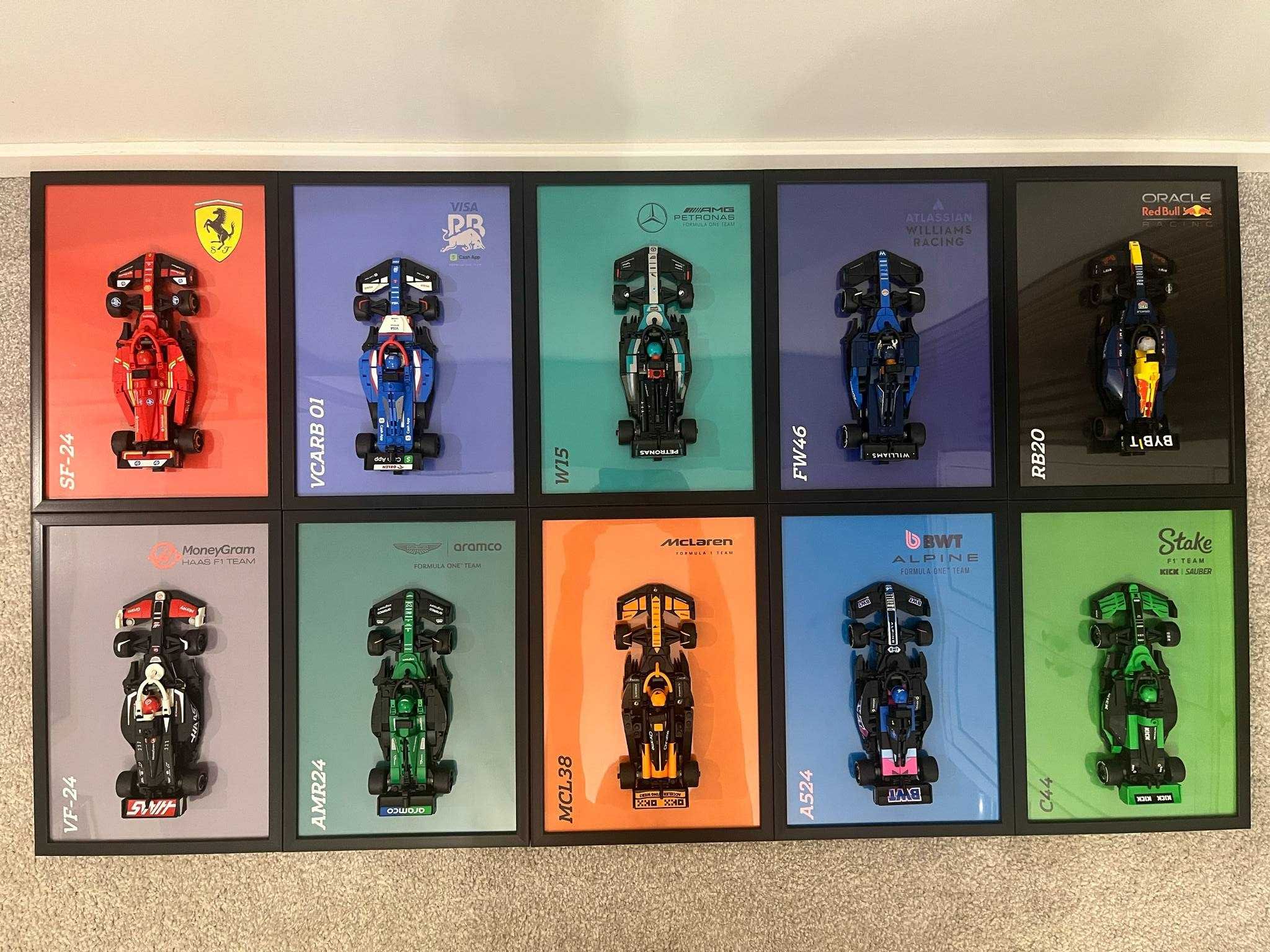 Ramka na model LEGO F1 Speed Champions 2024 Aston Martin Aramco AMR24