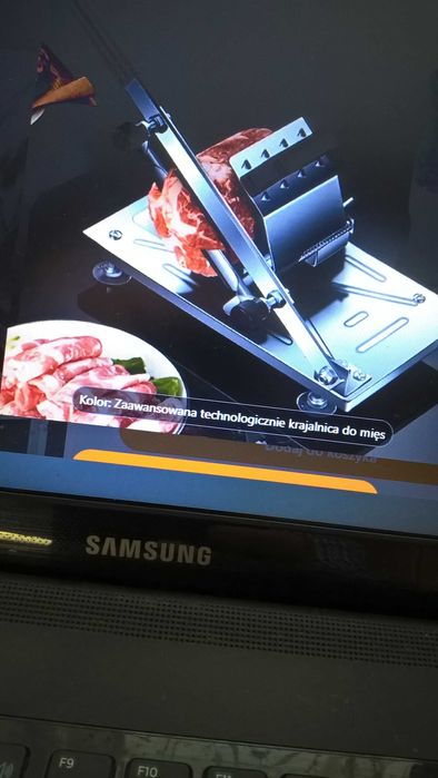 Krajalnica do wędlin z regulowaną grubością