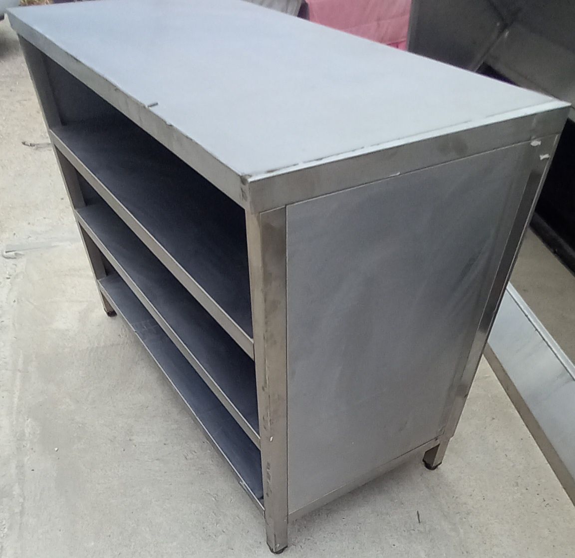 1 bancada inox restauração, 130cm/60cm entrega,  ler toda a descrição