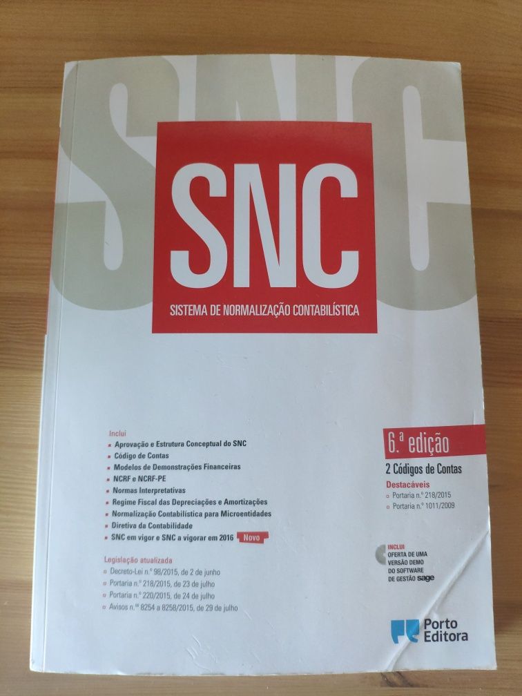 Livro SNC Sistema de Normalização Contabilística