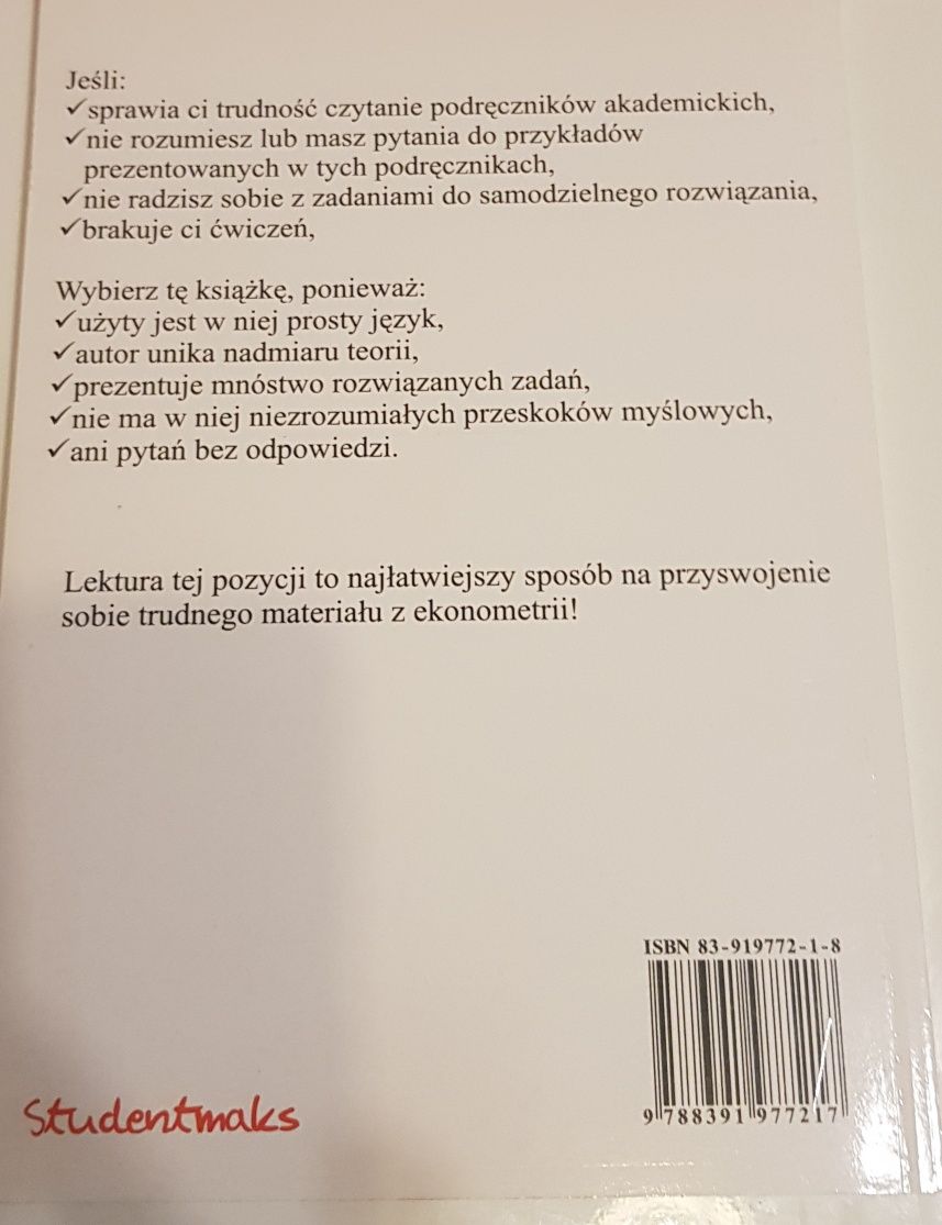 Podręcznik Ekonometria