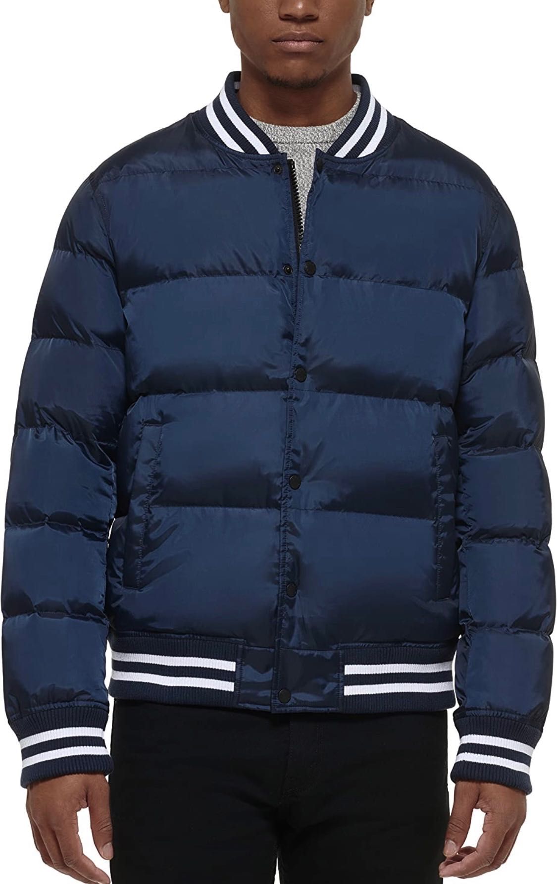 50 52 XL XXL Levis бомбер пуховик куртка парка синяя мужская чоловіча