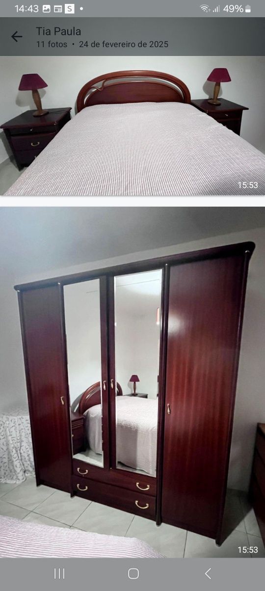 Mobilia de quarto de casal