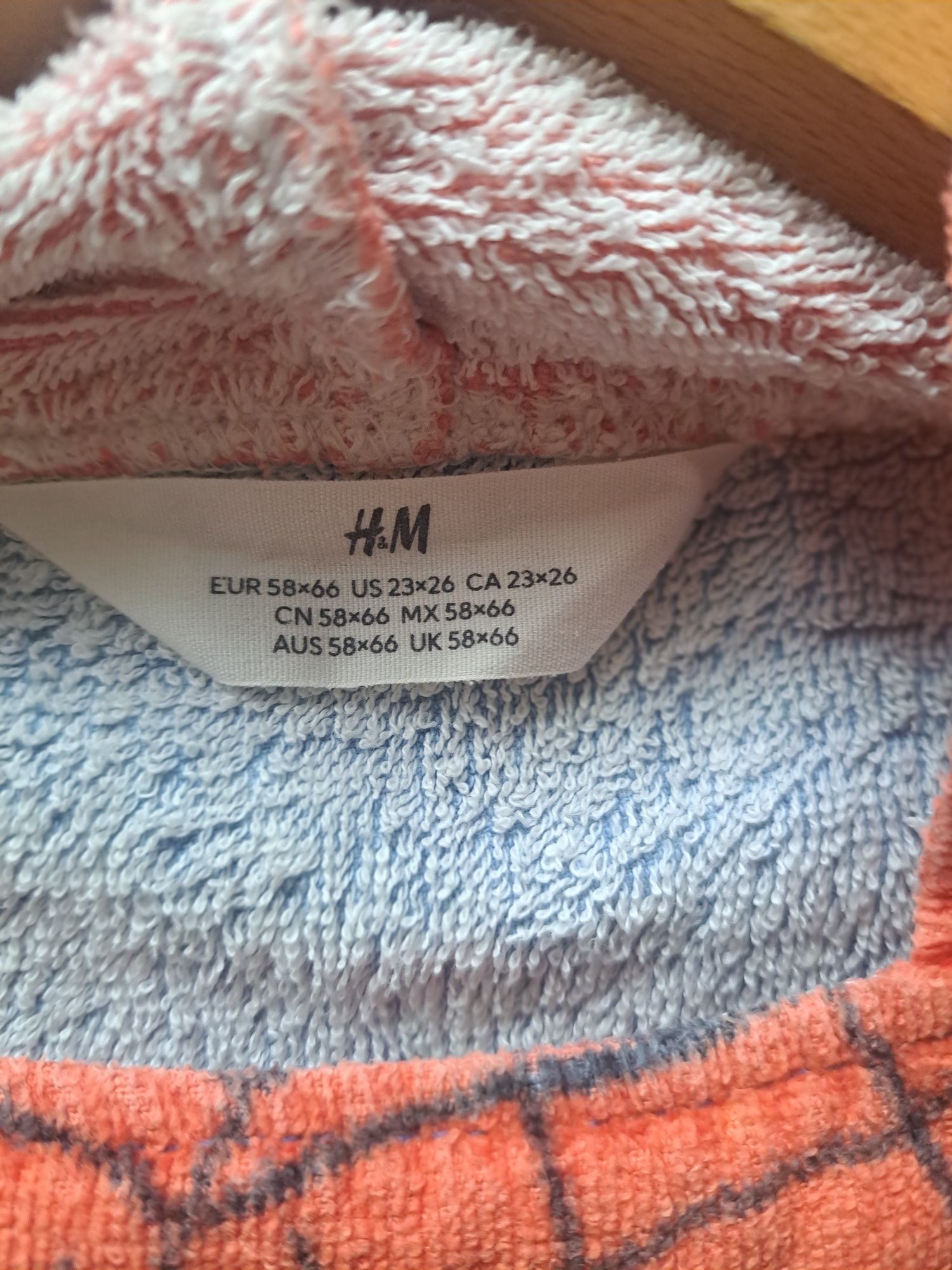 Ponczo ręcznik H&M spiderman 58 x 66