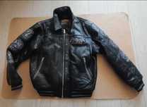 Avirex Rides&Rims by skull bomber męska skórzana kurtka Large*XL