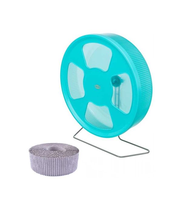 Trixie kołowrotek 28cm dla jeża chomika koszatniczki + wkładki 10sztuk