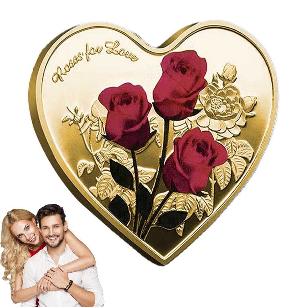 Памятная монета День Святого Валентина I Love You Gold