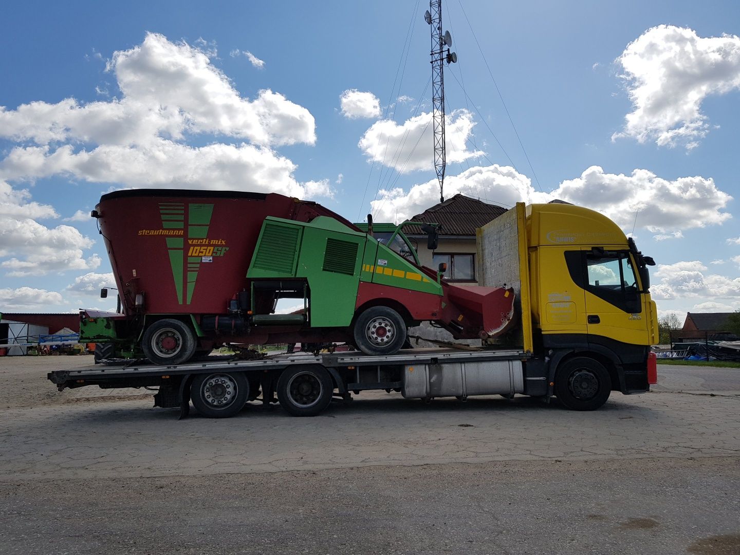 Usługi Transport Maszyny rolnicze Ciągnik Przyczepa Ładowarka 24 T