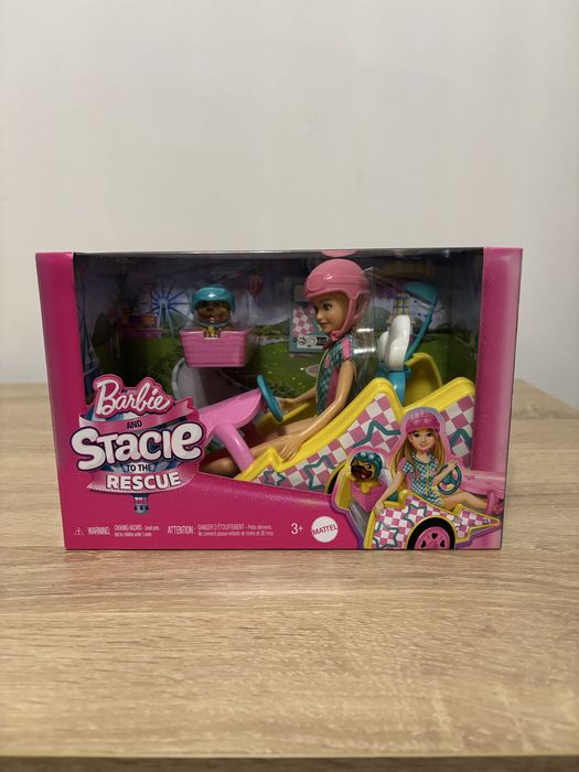 Lalka Barbie Gokart