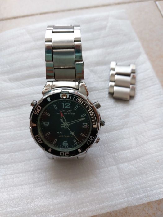Relógio de pulso analógico e digital weide wh-843