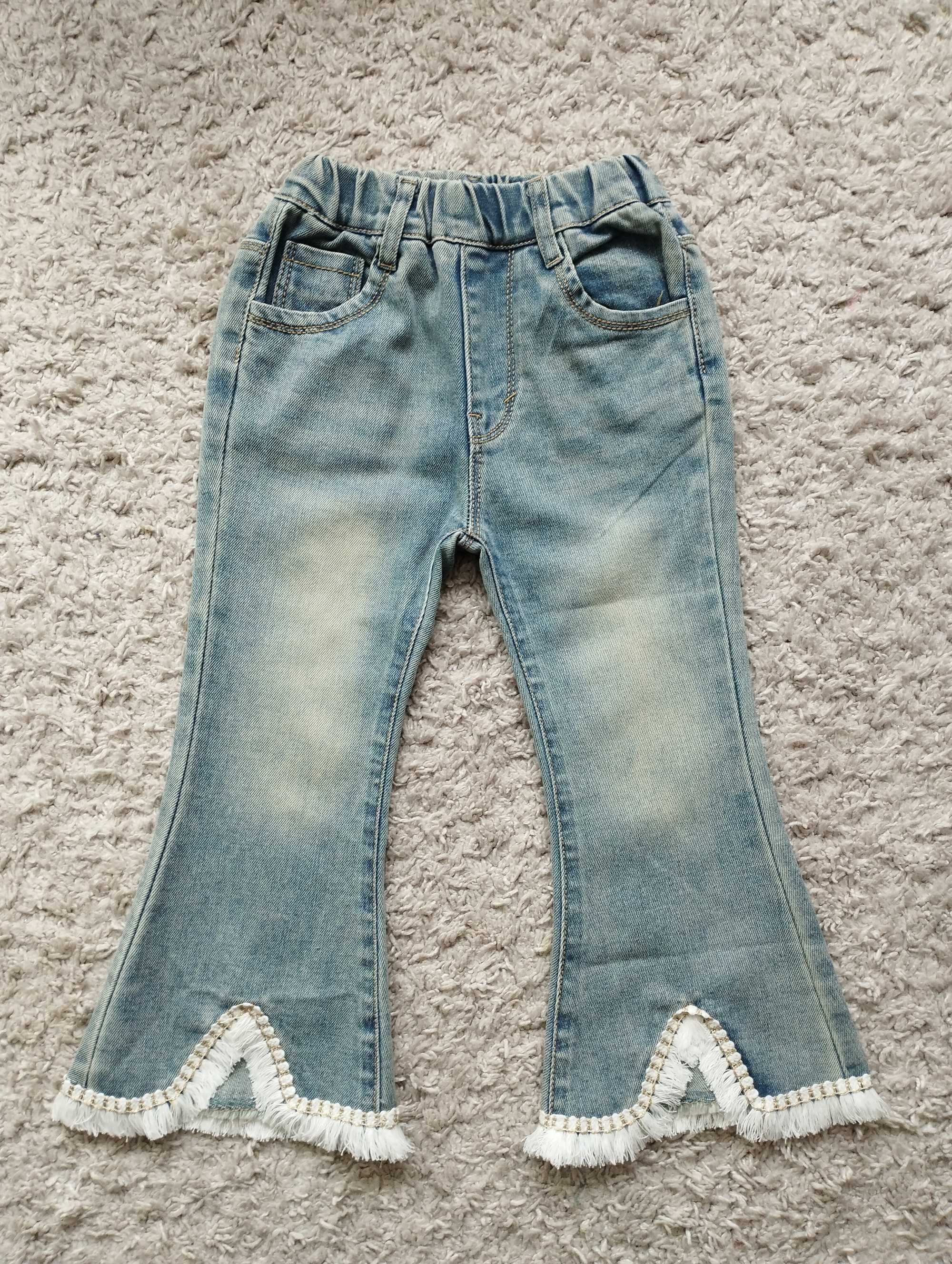 Джинси стильні кльош (джинсы клеш) зріст 104, 110