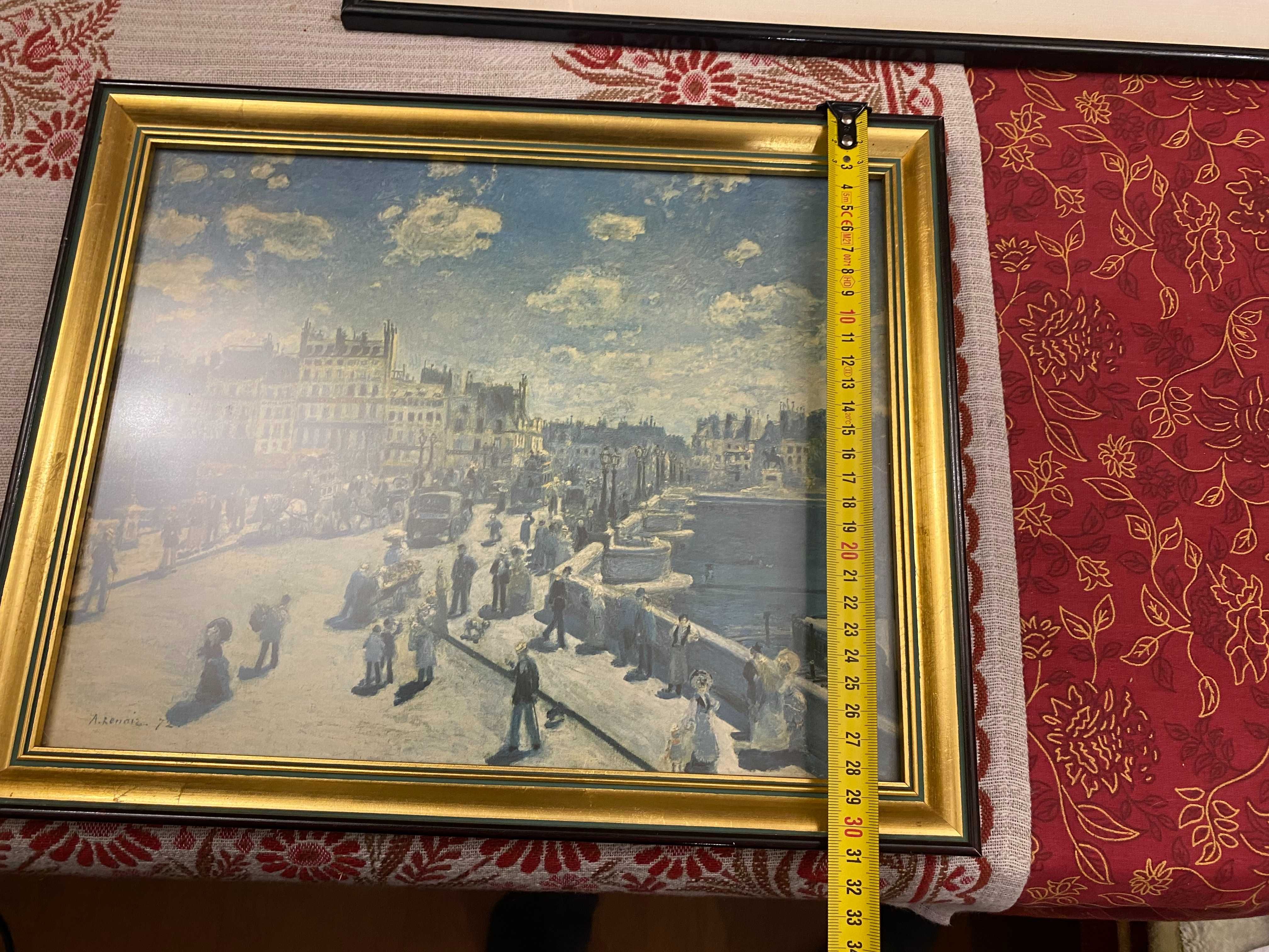 Auguste Renoir reprodukcja stary nadruk pejzaż miejski impresjonizm