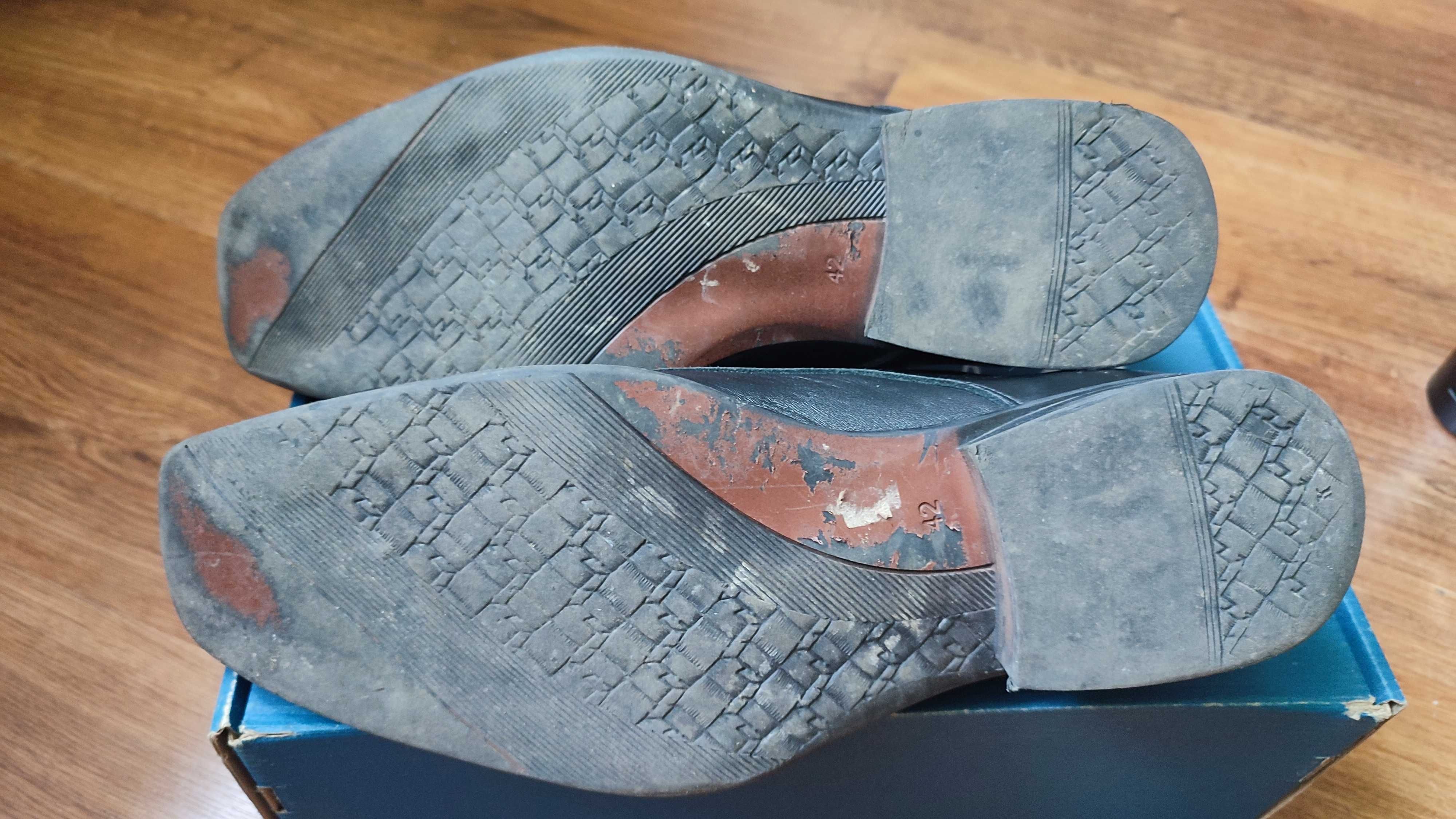 Buty eleganckie skóra Moskała rozmiar 42