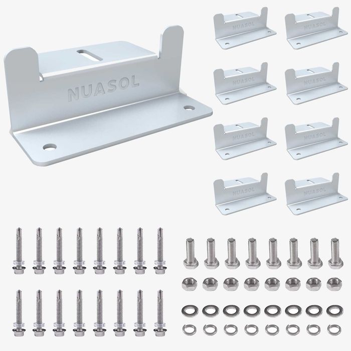 Stelaże do montażu paneli fotowoltaicznych + akcesoria