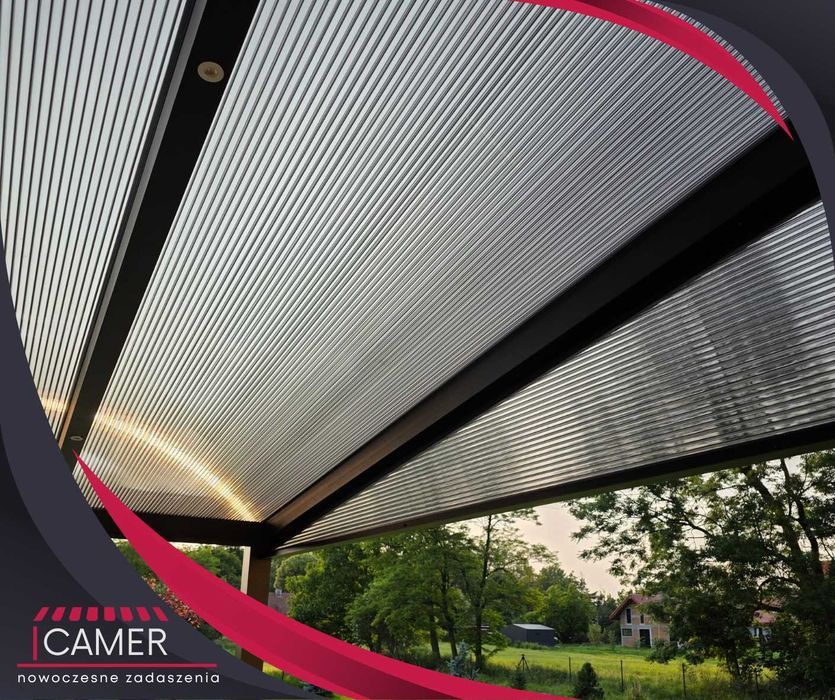 Zadaszenie tarasu 7x3 m | Aluminium + Poliwęglan 16 mm | BRAK ZALICZKI