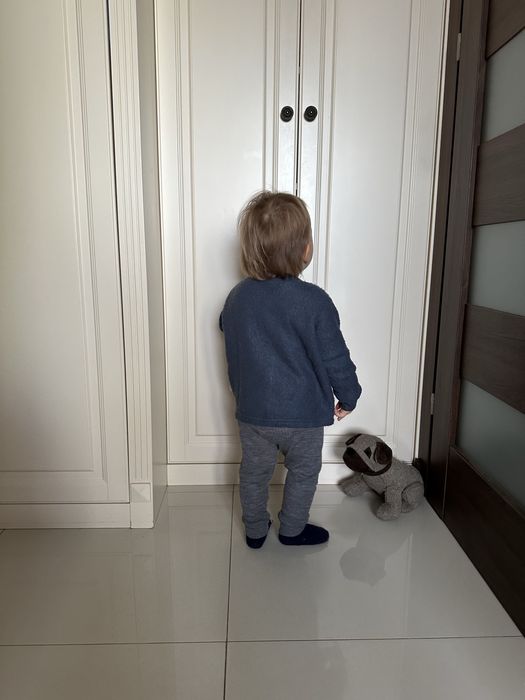 Wełniana kurtka bluza merino 80 86 92cm