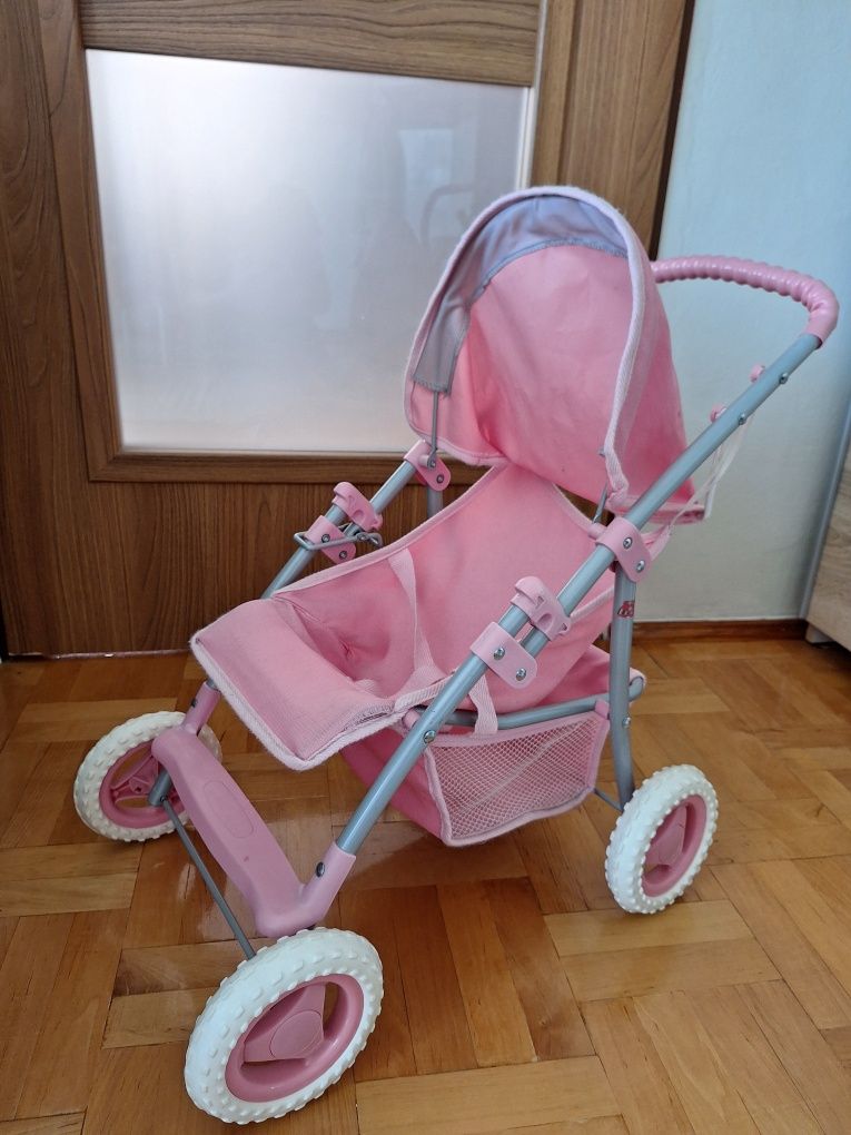 Wózek spacerówka dla lalek różowy