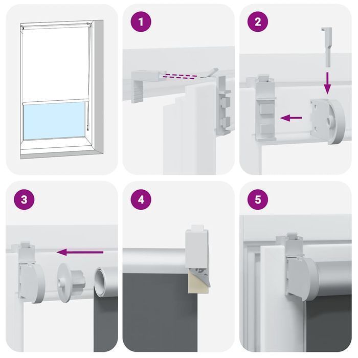 Vidaxl Roleta Zaciemniająca 120X150Cm Szerokość Tkaniny 116,6Cm