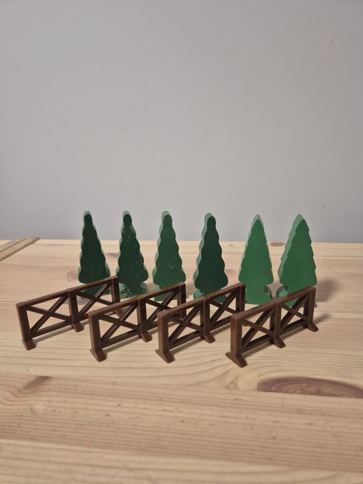 Drzewa płotki do kolejki drewnianej playtive