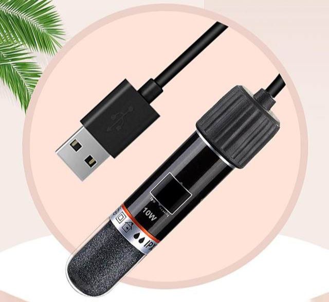 Міні USB нагрівач 10 Вт для акваріума з півником від 2 л до 6 л