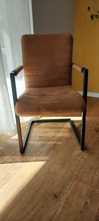 Krzesło stołowe loft skóra syntetyczna