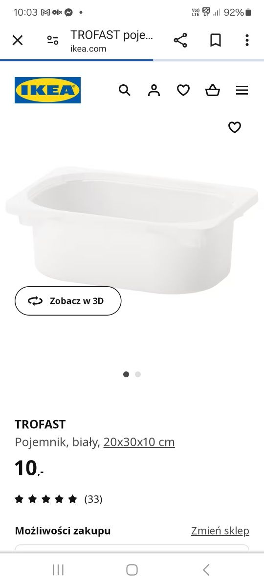 Ikea trofast z pojemnikami