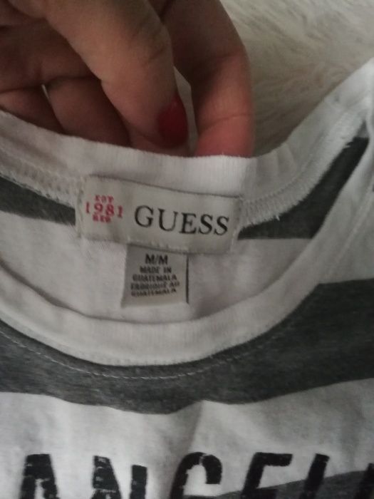 tshirt GUESS s/m 36/38 koszulka GUESS 36/38 paski fit