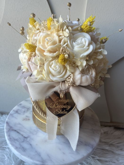 Flowerbox candle swiece sojowe