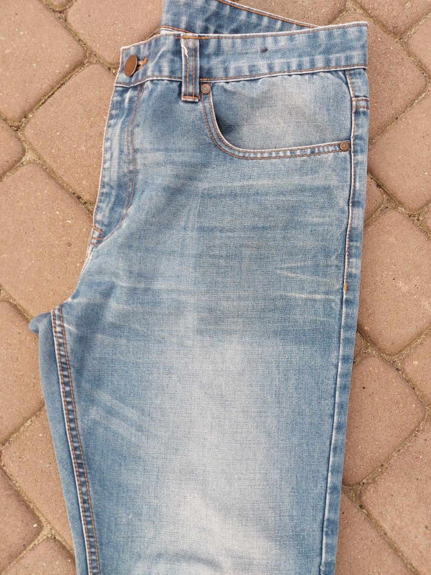 Spodnie męskie dżinsowe proste