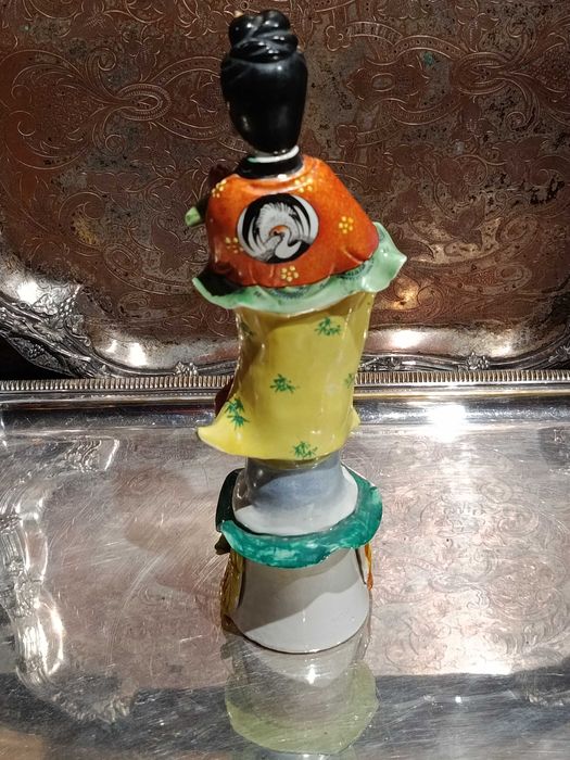 Escultura Divindade Chinesa Centenária República 26 cm