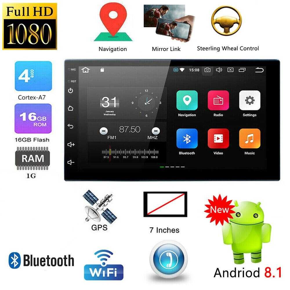 Radio samochodowe 2 DIN ANDROID 9.1 USB GPS KAMERA