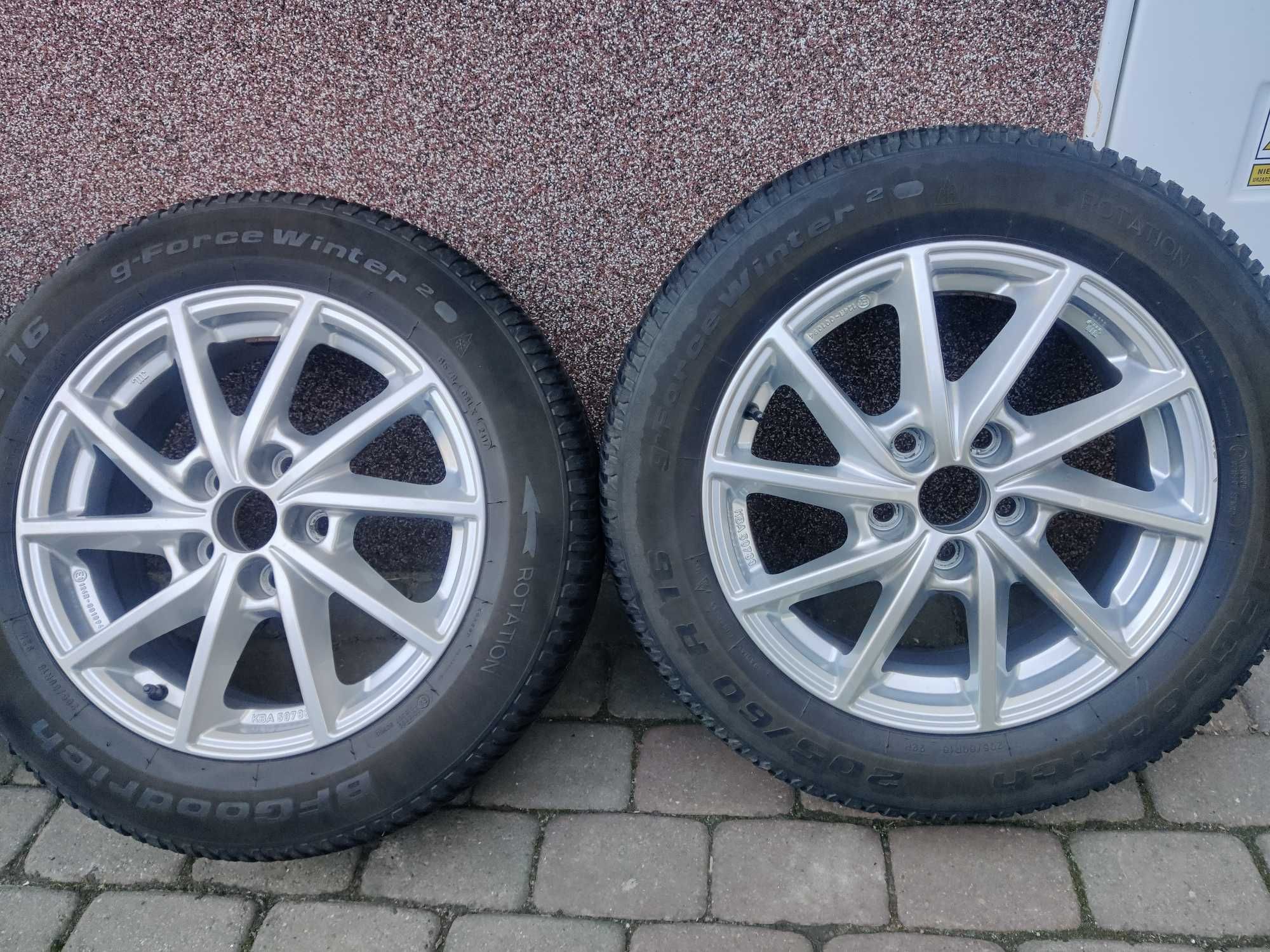 Koła Alutec Singa 16" 6.5J 5x114,3 ET38, BFGoodrich G-Force Winter 2