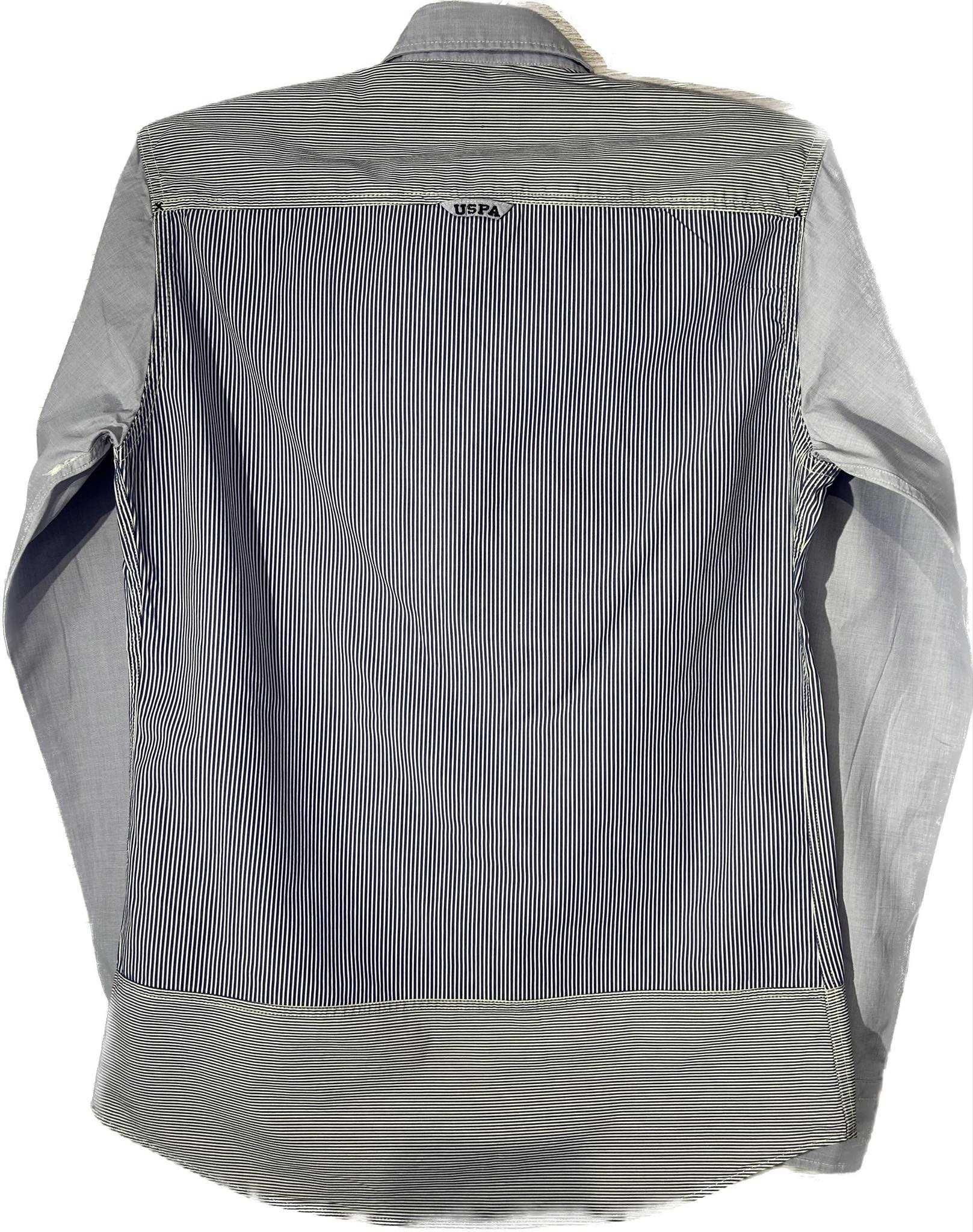 Koszula w paski z gładkimi rękawami U.S. Polo Assn, rozmiar S