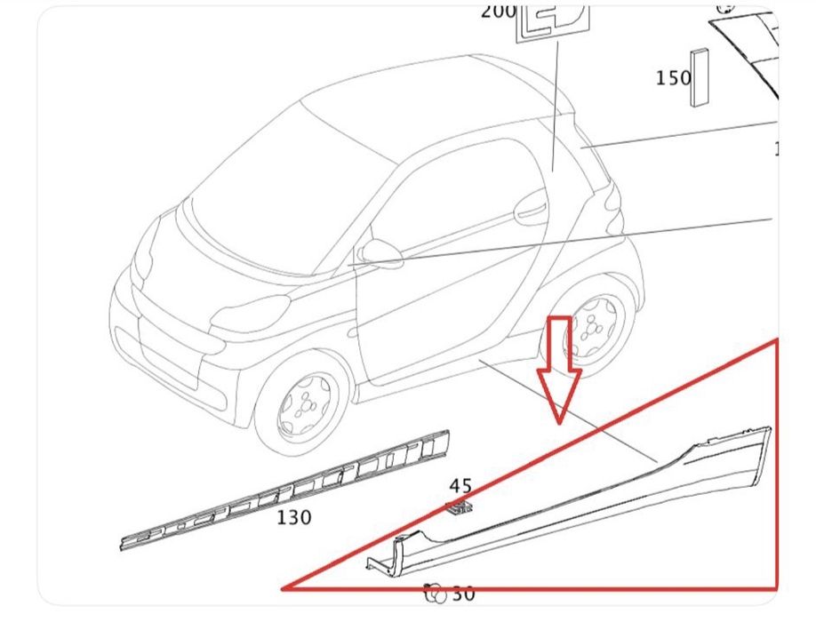 Embaladeira Smart Fortwo 2009