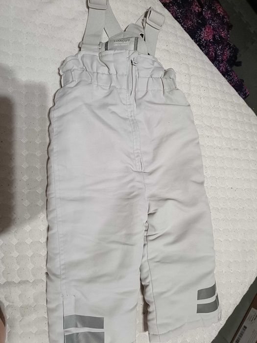 Ciepłe spodnie zimowe na szelki Cool club