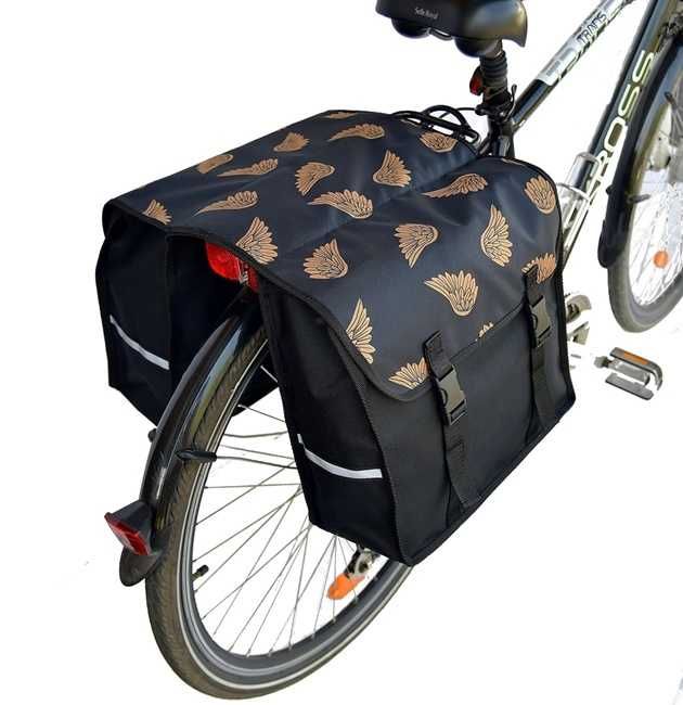 Sakwa na bagażnik, torba rowerowa 2x15L - skrzydła
