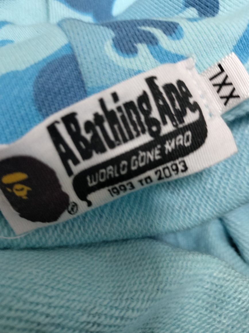 Кофта Bape blue.