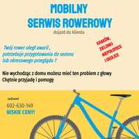 mobilny serwis rowerowy, naprawa rowerów