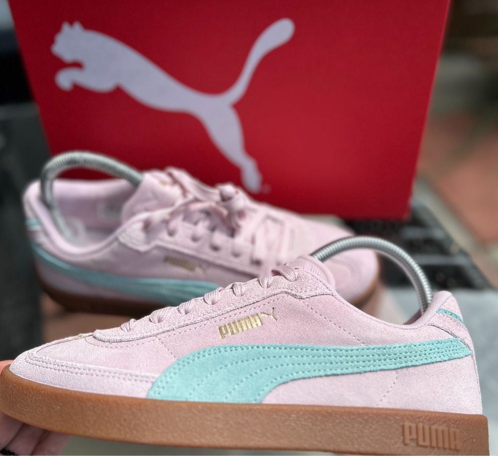 Puma gazelle samba buty sneakersy skóra zamsz pudrowy róż nowe r.39!