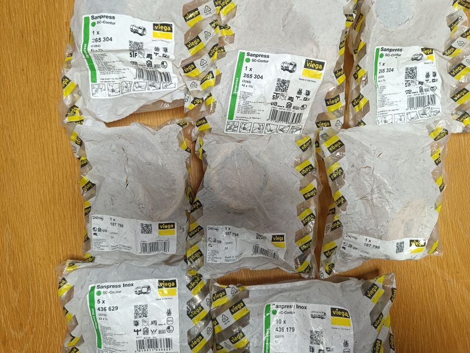 Kształtki Viega mosiądz i stal nierdzewna, Conel 40% ceny sklepowej