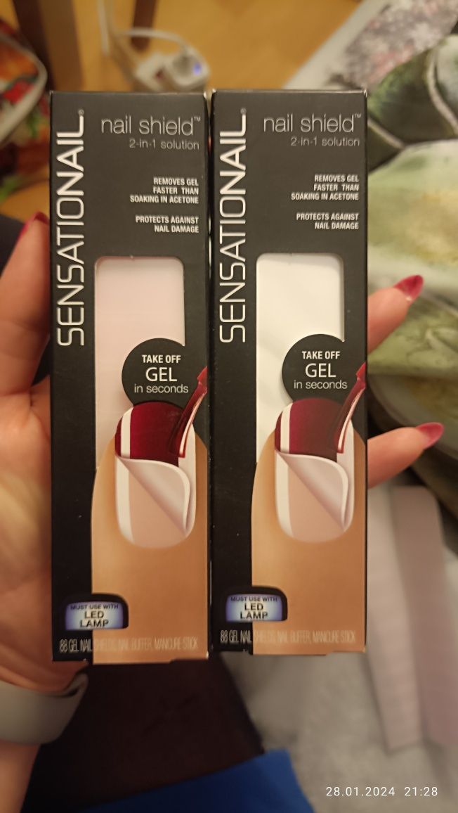 Nail shield sensationail do usuwania żelu ochrona paznokci