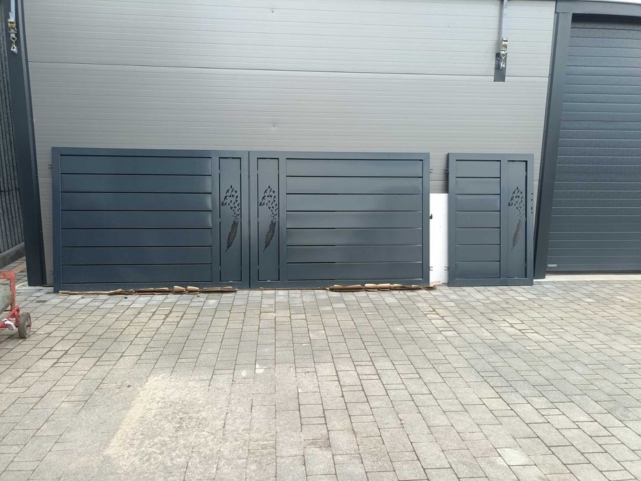 Brama  400x150 antracyt