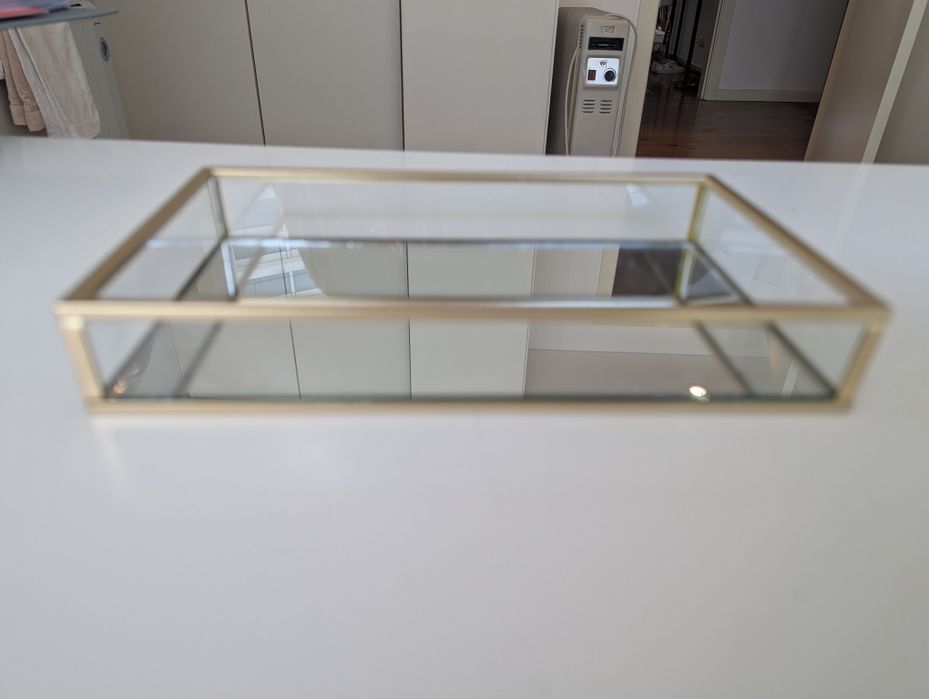 3 Caixas de vidro e espelho Gato Preto