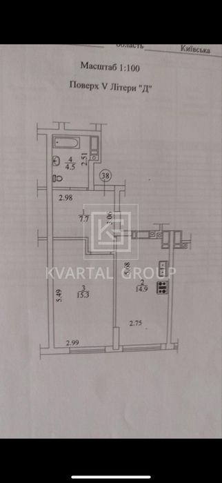 Велика однокімнатна під ремонт, євродвушка в центральному парку